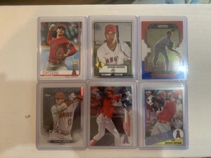 Topps & Prizm Shohei Ohtani 6 Card Lot Chrome Red White Blue Prizm - Picture 1 of 14