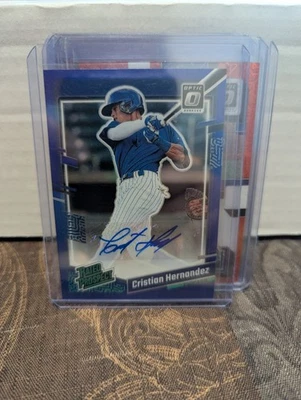 2023 Panini Donruss Optic Rated Prospect Auto Cristian Hernandez #RPS-CH /75 - Image 1 of 4