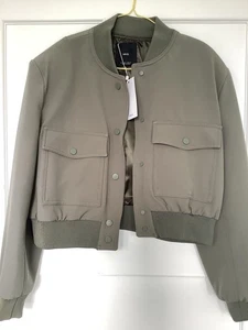 Nagelneu Mit Etikett Bomberjacke Mango Khaki M - Bild 1 von 3
