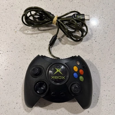 Original Microsoft XBOX Duke Controller X08-17160 tested works w breakaway cable - Image 1 of 4