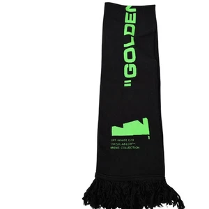 OFF-WHITE Arch Shapes Scarf Black Green "Golden Ratio" Virgil Abloh Collab EUC - Picture 1 of 7