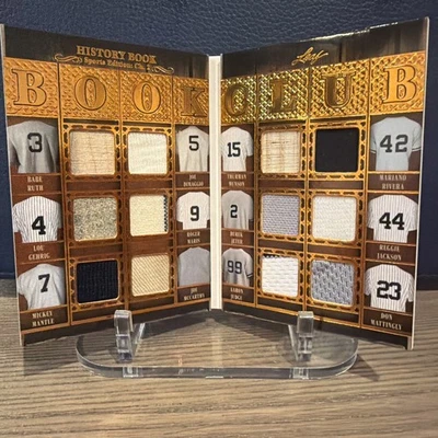 2025 Leaf History Book YANKEES 12 Way Relic Ruth Judge Mantle Jeter+ /15  - Image 1 of 3