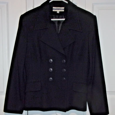 Mujer Talla 14 Ice Cube by Michael, Negro, Doble Botonadura, Negro, Blazer Lana Foto 1 de 4