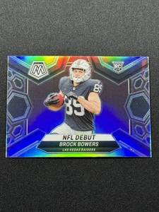 2024 Panini Mosaic - NFL Debut Brock Bowers #286 Silver Prizm (RC) - Picture 1 of 2