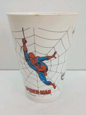 7Eleven Slurpee Cup 1977 Marvel Spiderman vs Goblin/Lizard/Doc Ock/Vulture 7-11 Foto 1 de 4
