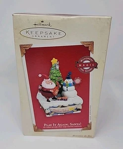 Hallmark Keepsake Ornament 2003 Play It Again, Santa! Movimiento mágico y sonido - Imagen 1 de 22