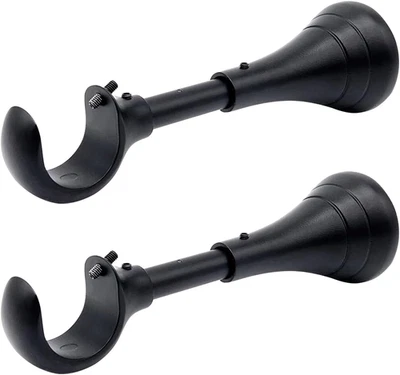 Soportes de barra de cortina para pared, soportes de barra de cortina de 6 pulgadas de 3/4 a 1 pulgada, 2 piezas Foto 1 de 4