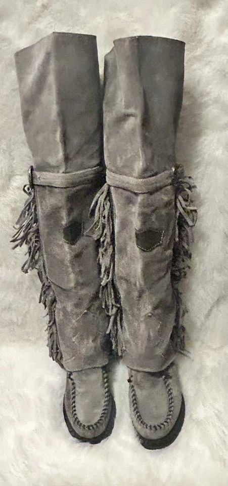 Nuevas botas mocasín de cuña gris El Vaquero Coleen Silverstone talla 10 nuevas sin caja  Foto 1 de 4