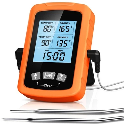 CIRYCASE Fleischthermometer Digital, Grillthermometer mit Auto ON/OFF, Timer - Bild 1 von 4