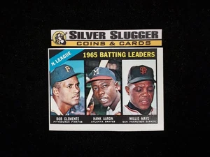 1966 Topps 1965 Liga Nacional Líderes de Bateo Clemente Aaron Mays #215 De colección - Imagen 1 de 5