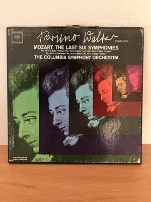 Mozart The Last Six Symphonies, Bruno Walter  Conducts 3 LP Box Set VG++ To NM Foto 1 de 4