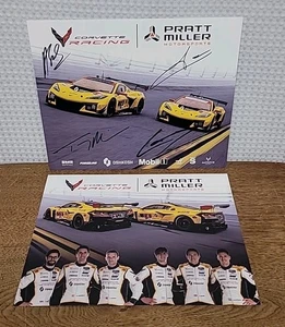 CORVETTE RACING PRATT MILLER IMSA HERO CARD autographed Indy 2025 #'s3,4 - Picture 1 of 1
