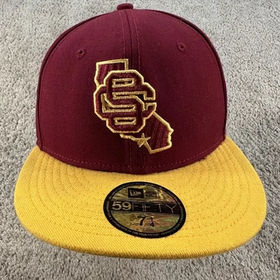 Southern California Trojans Hat Cap Fitted Mens 7 1/4 NCAA Football 59FIFTY - Image 1 of 4