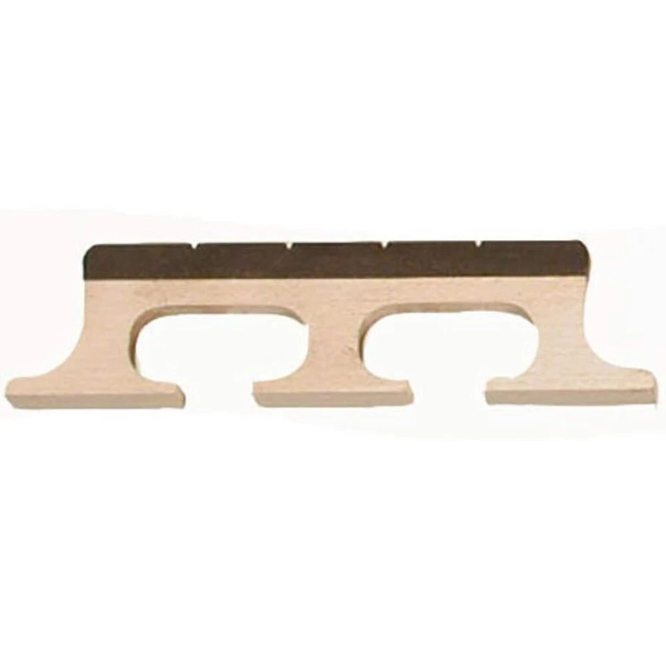 Banjo Bridge For 5 String 3/4" 3 Leg Maple With Ebony Insert - Image 1 of 1