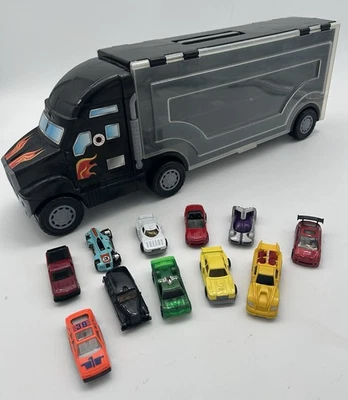 22" Transport Semi Truck Carrier Large 18 Wheeler 11 Hotwheel & Matchbox Cars - Image 1 of 4
