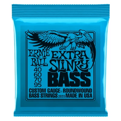 Ernie Ball Extra Slinky Nickel Wound 40-95 Bass Guitar Strings, Long Scale - Image 1 of 3