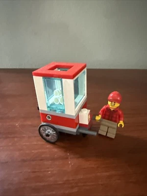 ✨LEGO Popcorn Cart Set GWP Rare Popcorn Vendor Minifigure Included LEGO City - Image 1 of 4