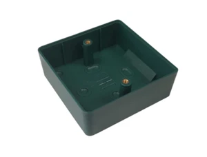 Genie GBB-86 Green Polycarbonate Back Box for RCP-2PL 86x86mm Surface Mount - Picture 1 of 1