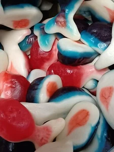 Filled Whales Gummy Gummies Candy Candies 5 Pounds Free Shipping - Picture 1 of 1