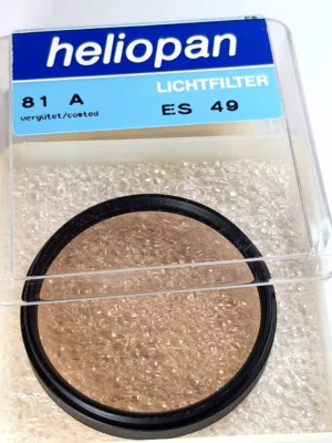 Heliopan 49mm 81A Color Conversion Coated Lens Filter 49 mm ES-49 Germany Warm - Image 1 of 4