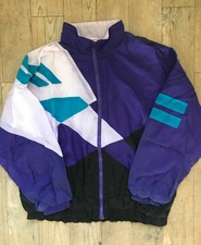 Aviat Sportif Vintage Size Large 80s Multicolor Block Tracksuit Jacket