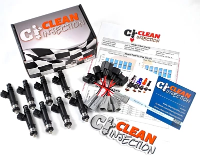 Inyectores de combustible Bosch 650cc 8 piezas Toyota Lexus 1UZ-FE 1UZ no vvti SC400 v8 e85 Foto 1 de 2