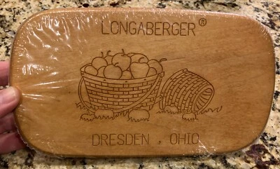 New Longaberger Etched Lid Classic Stain for the 1991-1995 Dresden Tour Basket - Image 1 of 4