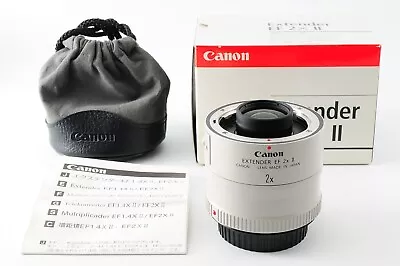 [TOP MINT in/Box] Canon EXTENDER EF 2x II AF Teleconverter for EOS EF Mount #565 - Image 1 of 4