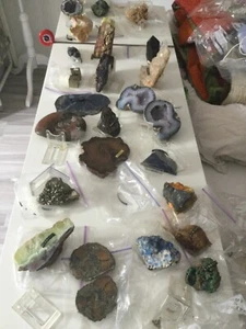 Edelstein Mineralien Fossilien Konvolut -BergKristall und andere schöne Steine - Bild 1 von 24