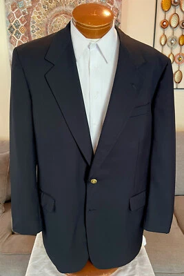 Blazer Aquascutum Para Hombres Azul Dorado Btn Talla 46 R L ¡COMO NUEVO! Foto 1 de 4