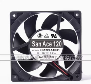 1PC NEW SANYO 9G1224A402 24V 0.21A 12CM 2-wire inverter cooling fan Fast deliver - Afbeelding 1 van 1
