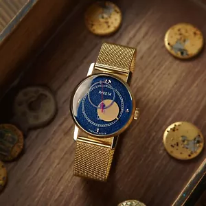 Reloj mecánico soviético raro azul vintage Raketa Kopernik (Copérnico) años 90 - Imagen 1 de 4