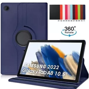 Tablet Case For Samsung Galaxy Tab A8 10.5"2022 Smart Leather Cover 360 Rotating - Picture 1 of 24