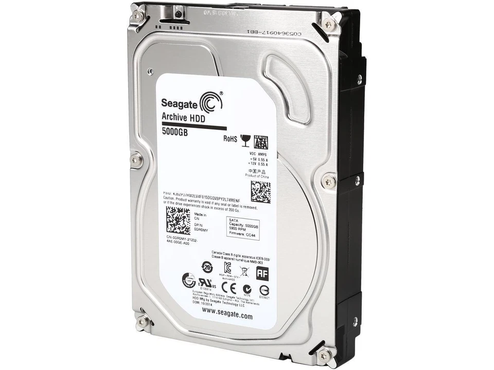 ST5000AS0011  Dell 5TB ST5000AS0011 128MB 5900Rpm SATA III 3,5 " Inch 0DR0MY - Image 1 of 2