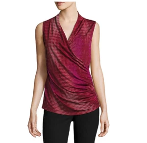 Camiseta Worthington Sin Mangas Cuello Drapeado Tallas S, M, XL Nueva Precio de venta sugerido por el fabricante 34,00 USD - Imagen 1 de 1