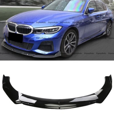 For BMW 220i 228i 230i Series Front Bumper Lip Spoiler Splitter Glossy Black - Изображение 1 из 4