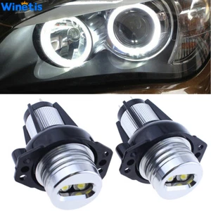 White Angel Eyes Halo LED Marker Lights Bulb Canbus Error Free For BMW 3 E90 E91 - Picture 1 of 10