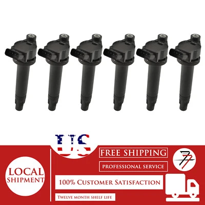 UF506 6pcs Ignition Coil Kit For 2004-2005 Toyota Camry 3.0L 3.3L V6 - Imagem 1 de 4
