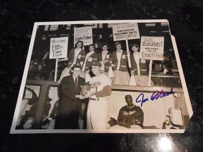 Foto original con autógrafo de Joe Black con fotógrafo Pee Wee Reese Paul Zousmer Foto 1 de 2