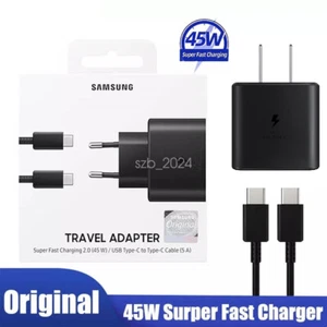 Adaptateur Chargeur Chargeur Super Rapide Samsung 45W OEM Flip/Fold 5 S23 + A54 5G - Photo 1 sur 21