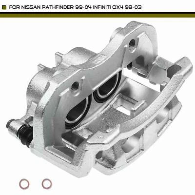 Disc Brake Caliper w/ Bracket for Nissan Pathfinder Infiniti QX4 Front Left Side - Image 1 of 4