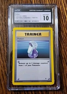 CGC 10 GEM MINT - 2002  Pokemon Legendary Collection 94/102 Potion (POP 15) - Picture 1 of 3