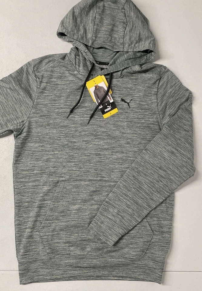 PUMA Men's Pullover Regular Fit Kangaroo Pocket Hoodie Gray S