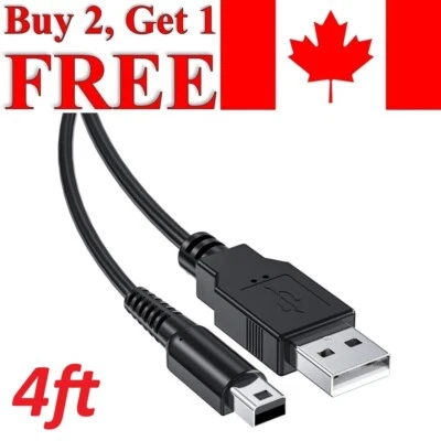 For Nintendo 3DS New 2DS XL DSi USB Charger Charging Cable Power Cord - Image 1 of 4