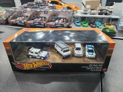 Hot Wheels Premium Диорама Ралли Комплект MG Metro Lancia Delta HW Тягач Ford RS200 - Изображение 1 из 4
