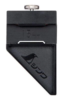 Shinwa Sokutei Stopper for Curved Shaku for 15mm Width 12436 Iron Black NEW - Image 1 of 2