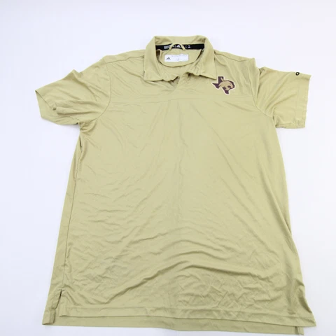 Texas State Bobcats adidas Aeroready Polo Men's Gold Used Cover