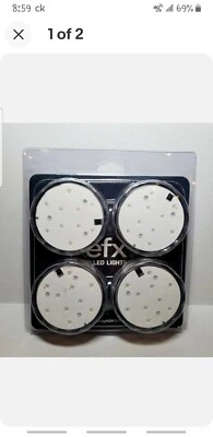 Boundery EFX Remote Controlled Set of 4 Colored Led Lights NEW with Remote - Image 1 of 2