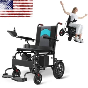 Foldable Intelligent Electric Power Mobility Wheelchair Lightweight Wheel Chair - Picture 1 of 7