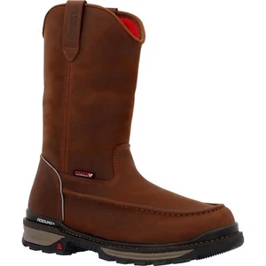 Rocky Rams Horn Waterproof Pull-On Work Boot - Picture 1 of 7